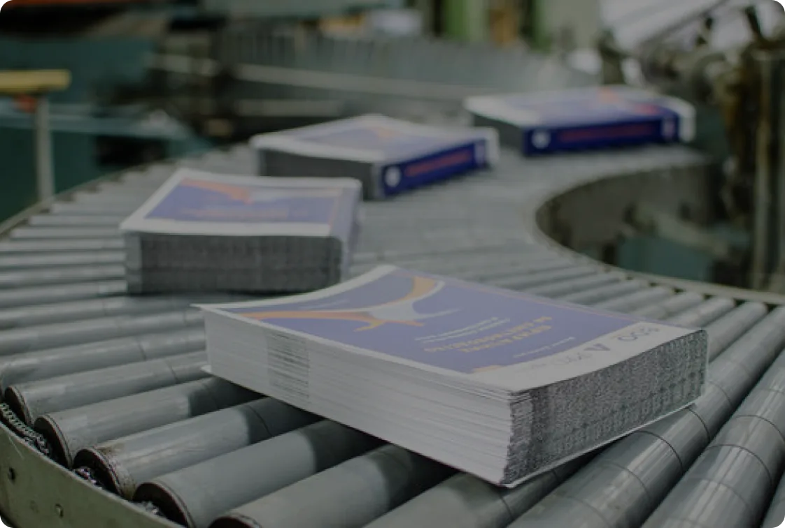 Book printing production line